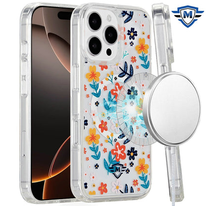 For Apple iPhone 16 Pro (6.3") Premium Cute Pattern Design Magnetic Durable Shockproof SlimTPU Hard Back [Compatible with Magsafe] Case Cover