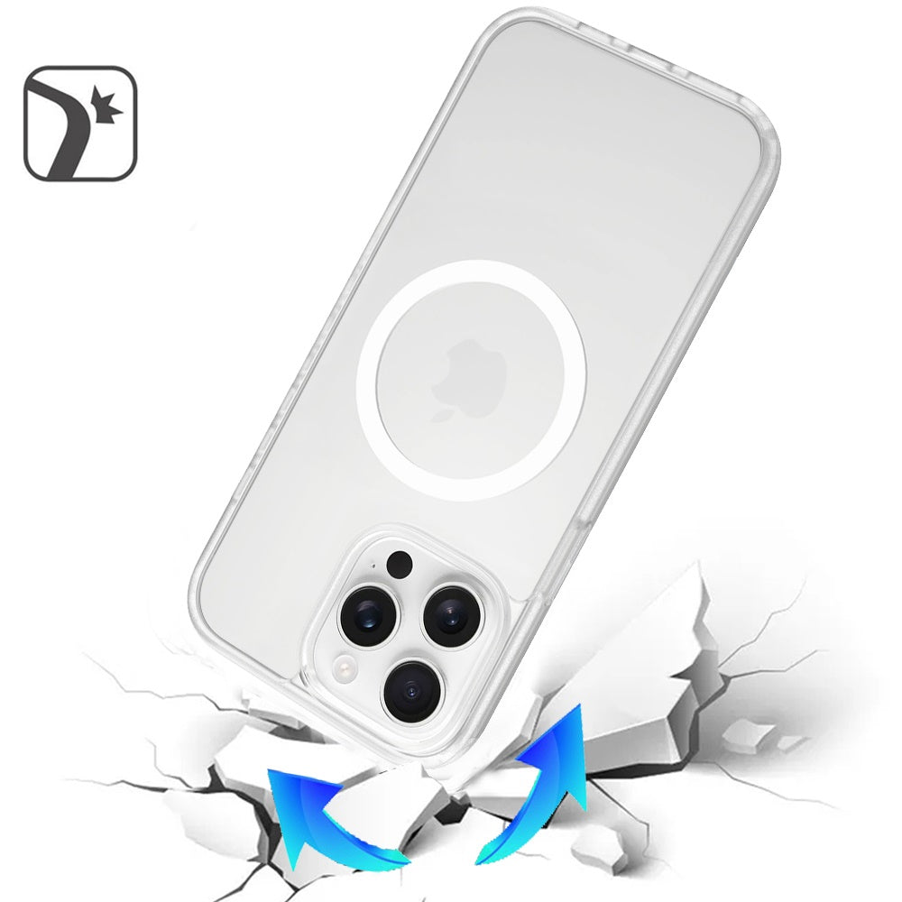 For Apple iPhone 13 Pro MagSafe Compatible Case Hybrid Soft TPU Bumper Hard Translucent Matte Back Slim Shockproof Case Cover
