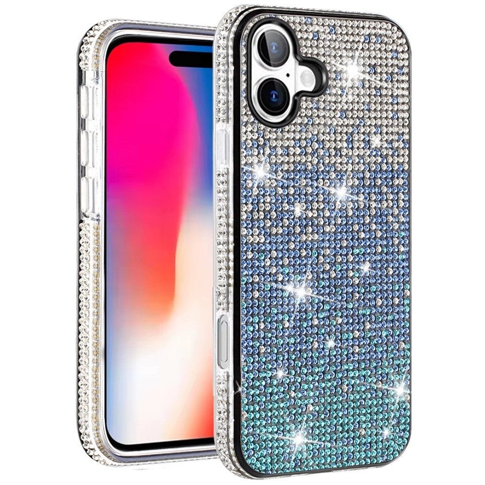 For Samsung Galaxy A16 5G Glitter Bling Ultra Thin TPU Sparkle Diamond Rhinestone Shiny Full Cover Crystal Stones Back Case Cover
