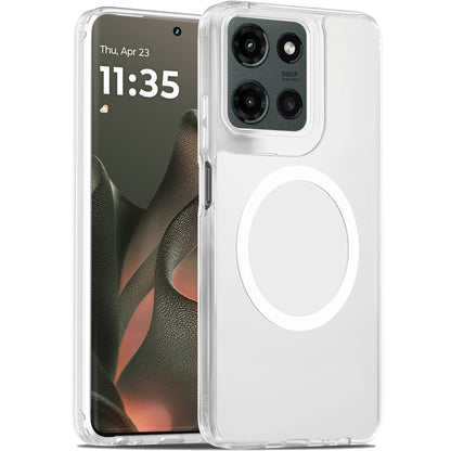 For Motorola Edge 2025 MagSafe Compatible Case Hybrid Soft TPU Bumper Hard Translucent Matte Back Slim Shockproof Case Cover