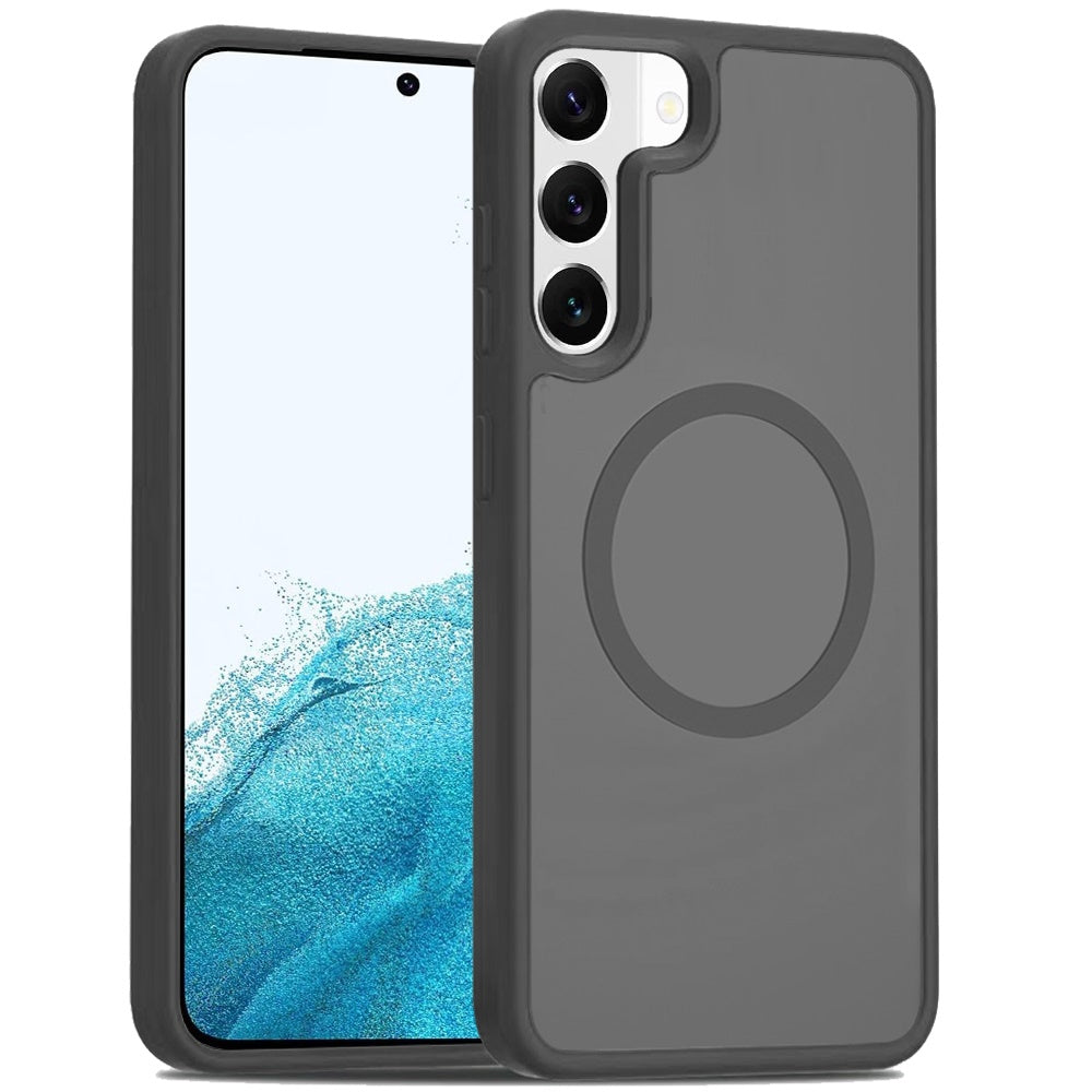 For Samsung Galaxy S22 MagSafe Compatible Case Hybrid Soft TPU Bumper Hard Translucent Matte Back Slim Shockproof Case Cover