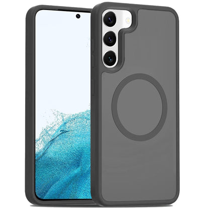 For Samsung Galaxy S23 MagSafe Compatible Case Hybrid Soft TPU Bumper Hard Translucent Matte Back Slim Shockproof Case Cover