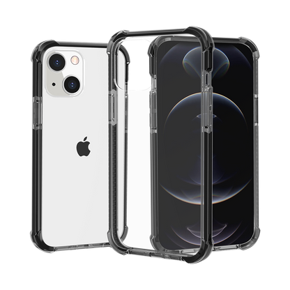 For Apple iPhone 17E /16E Hybrid Transparent Acrylic Rubber Gummy Hard PC Silicone TPU Color Bumper Frame Shockproof Case Cover