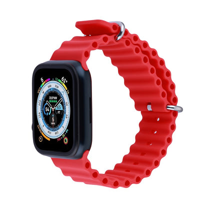 echelon ComfyFit Silicone Strap for Apple Watch Series 9 45mm/Watch Series 10 46mm / Watch SE (2022) 44mm - Red, Apple Watch Accessories