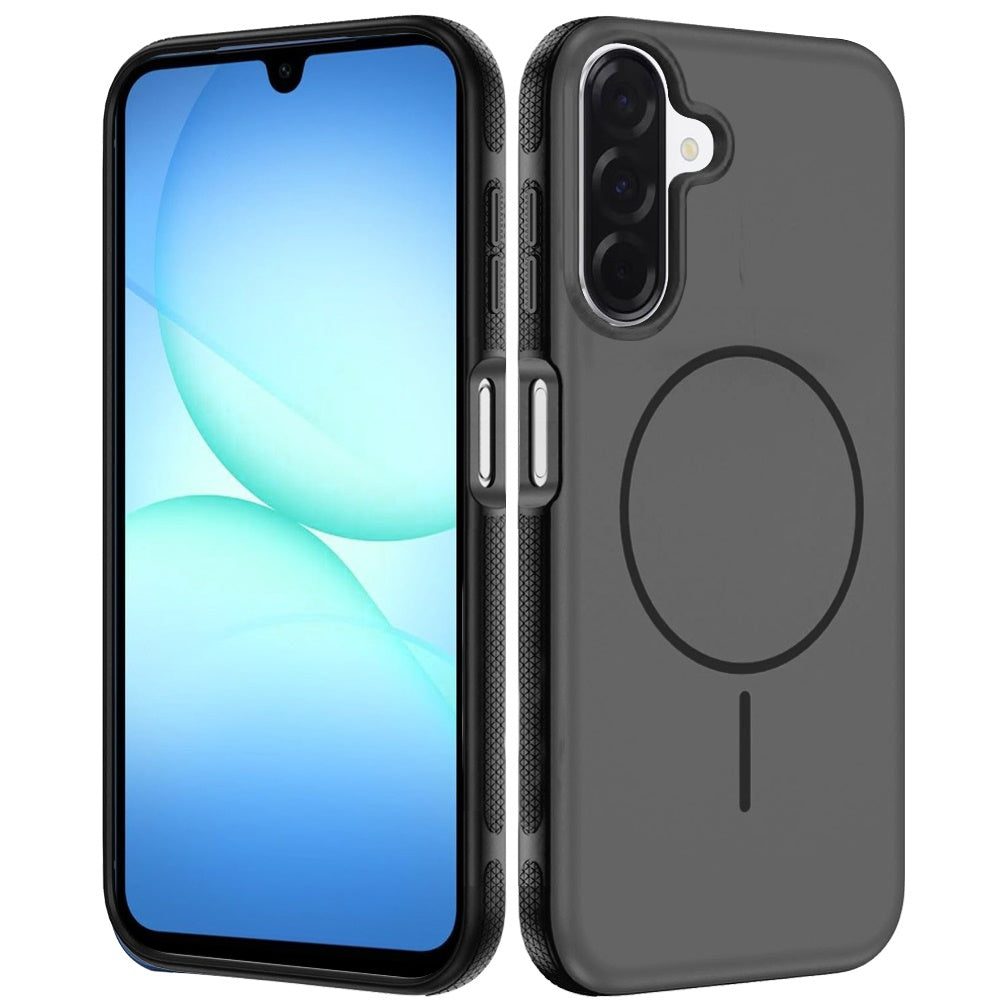 For Samsung Galaxy A17 5G Super Magnetic Premium Edged Core Matte Thick Hybrid Drop Protection Shockproof Design Case Cover Cosmic Orange