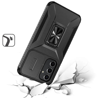 For Apple iPhone 17E /16E Case, Camera Cover with Magnetic Rotation Ring Stand, Military Grade Hybrid Hard TPU Shockproof Case Cover