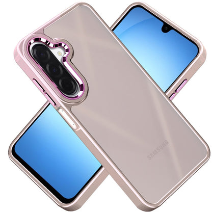 For Samsung Galaxy S25 Fan Edition /Galaxy S25 FE Slim Fit Thin Hybrid,Frosted Matte Polished Acrylic Hard PC with TPU Rubber Frame Case Cover