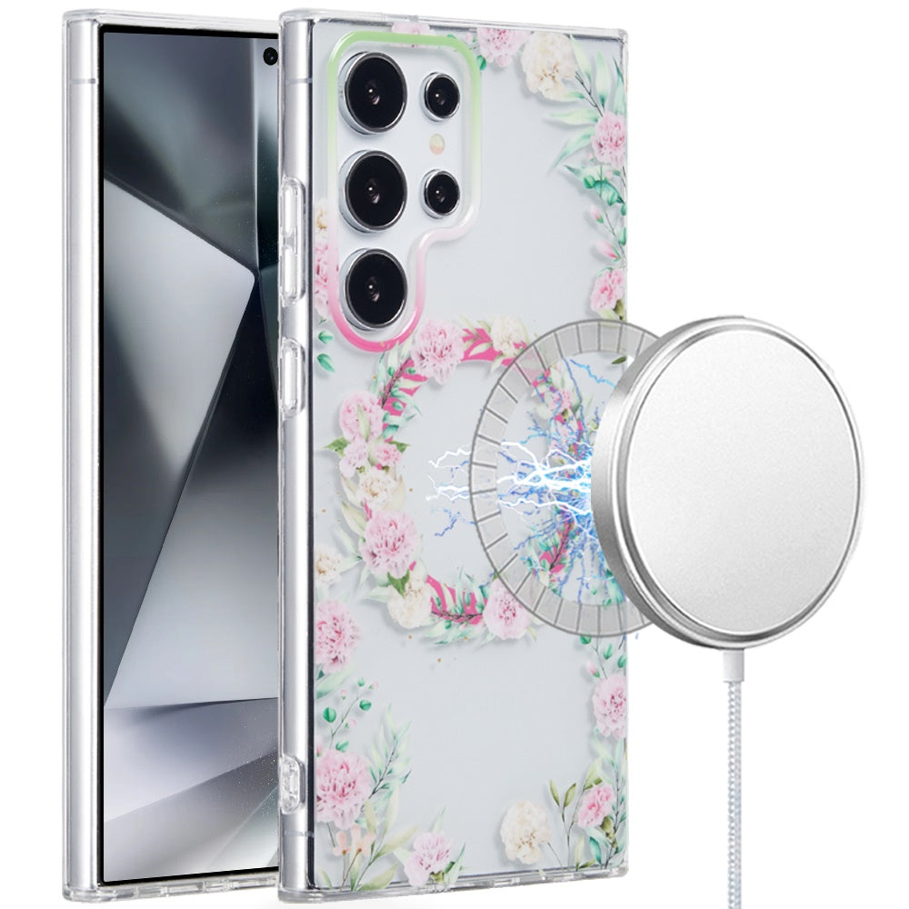 For Samsung Galaxy S22 Ultra Durable Fashion IMD Printed Design TPU Slim Shockproof Protective Case with Stylish Pattern Case Cover