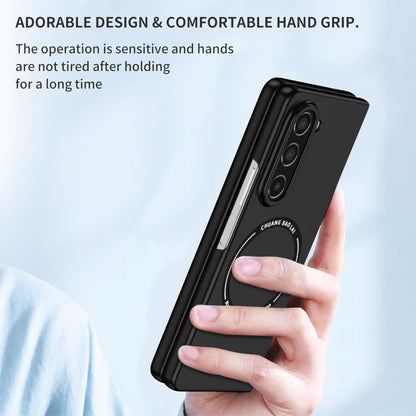 For Samsung Galaxy Z Fold 7 Matte Magnetic Case Supports Fast Wireless Charging, Slim Hybrid TPU Rubber Shockproof Case Cover