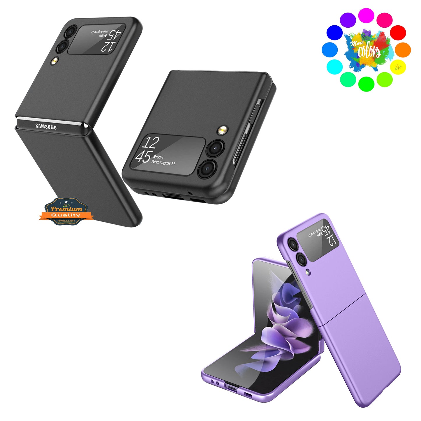 For Motorola Razr 2025 Premium Matte Finish Snap On Slim Flip Hybrid Shockproof Hard PC + Soft Rubber TPU Case Cover