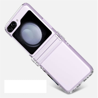 For Samsung Galaxy Z Flip 7 Case with Hinge Protection [Ultra-Thin Free Folding] Shockproof Slim Protection Transparent Case Cover Clear