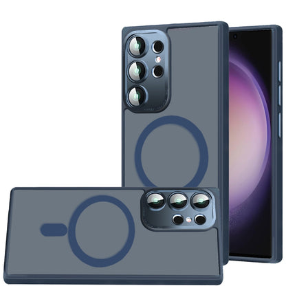 For Samsung Galaxy S23 Ultra Complete Protection HQ Hybrid with Metal Tempered Camera Glass, MagSafe Compatible Case Cover