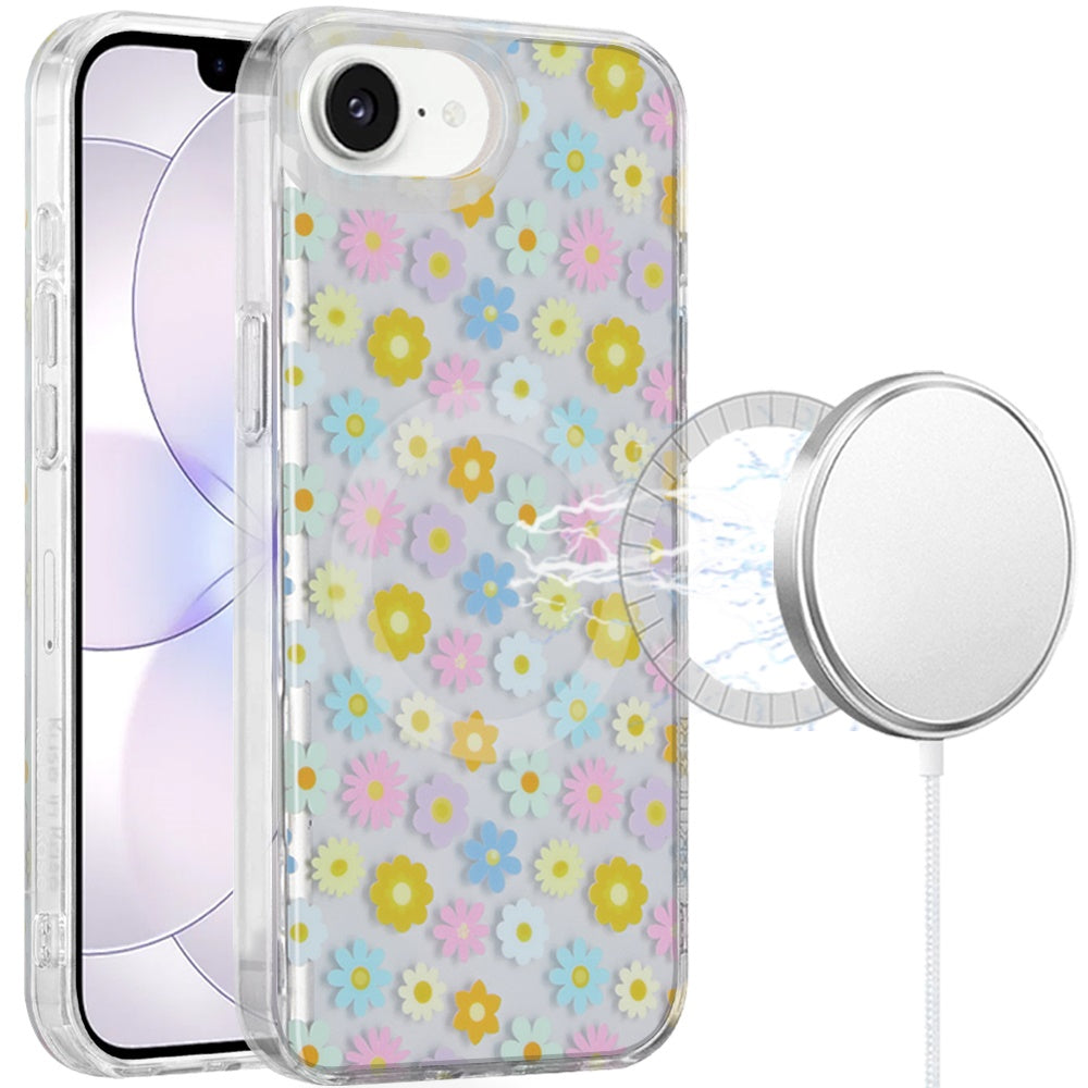 Phone Case for Apple iPhone 17E /16E Stylish Design Shockproof Magnetic TPU IMD Print Rugged Grip Drop Protection Slim Fit Fashion Cover