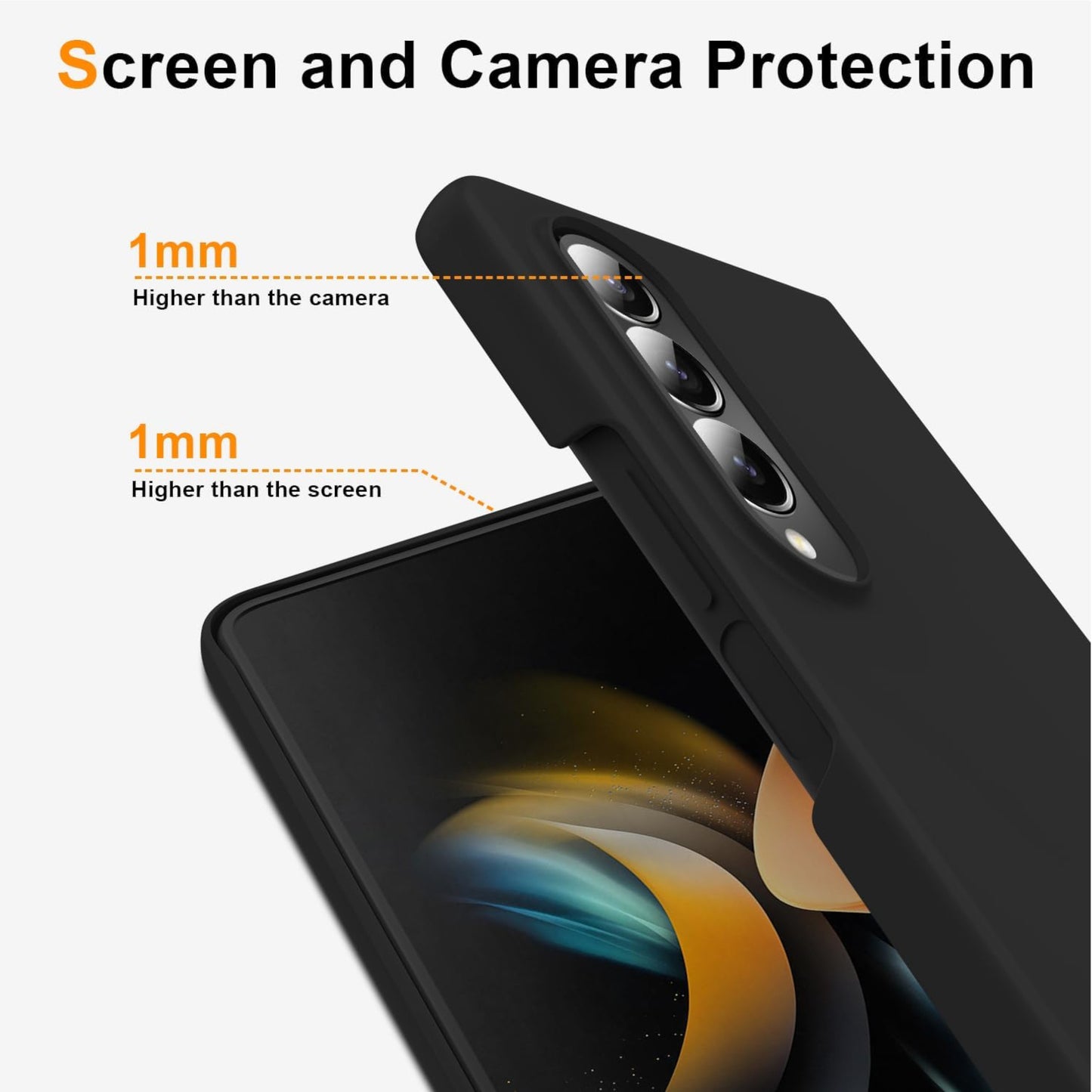 For Samsung Galaxy Z Fold 7 Hybrid Slim Premium Matte Finish TPU Rubber Anti-Slip Grip Full Protection Shockproof Case Cover