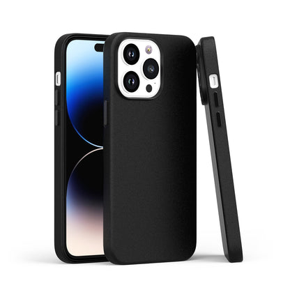 For Apple iPhone 16 Pro (6.3") PU Leather with inner Magnetic Circle Compatible with MagSafe, Rubber TPU Colored Metal Buttons Case Cover