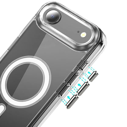 For Apple iPhone 17 Air (6.6") Clear Magnetic Case with Built-in Magnets Compatible with MagSafe Slim Soft TPU Bumper Case Cover Clear