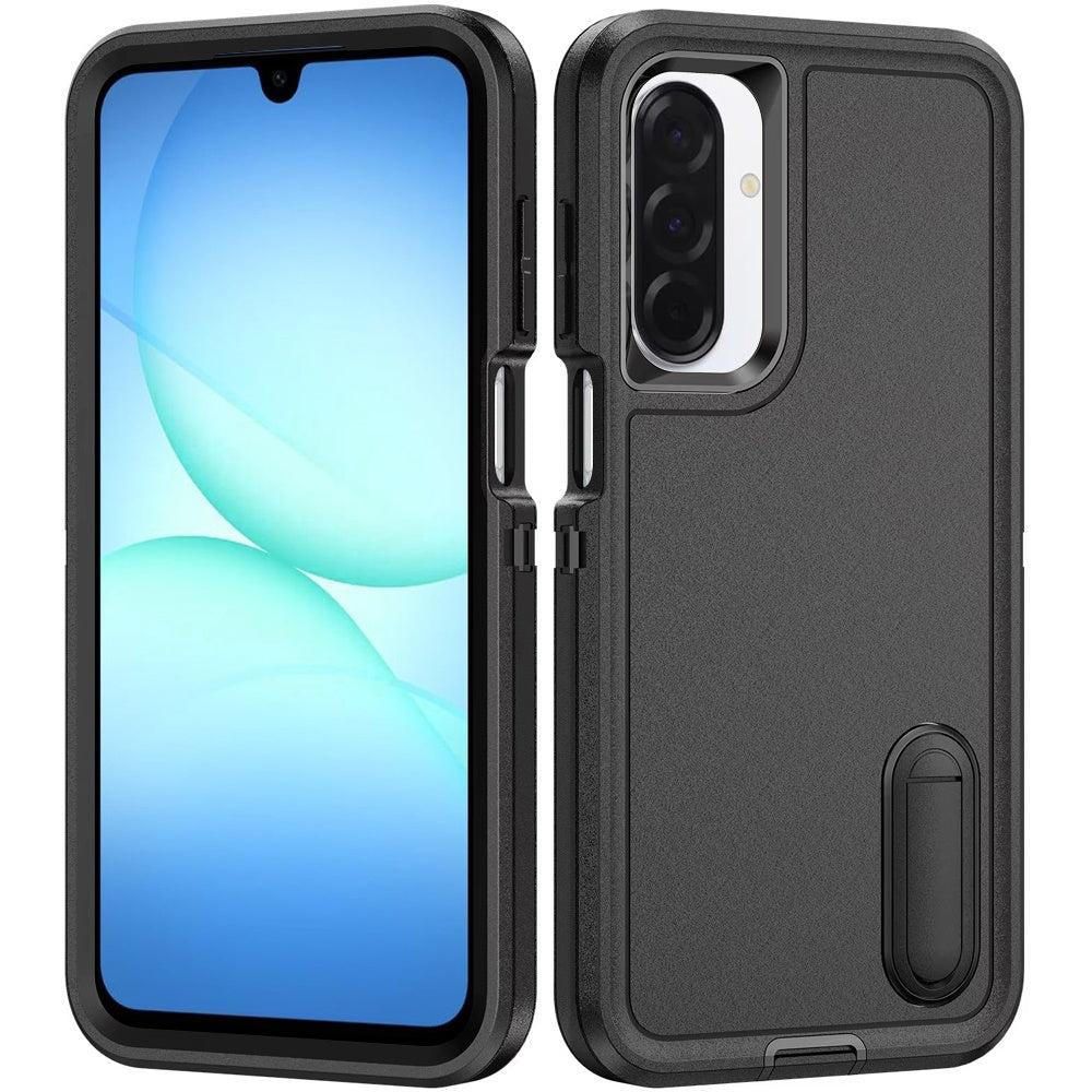 For Samsung Galaxy A17 5G Hybrid 3 Layers Hard 3in1 Shockproof with Kickstand Heavy Duty Hard TPU Rubber Anti-Drop Case Cover