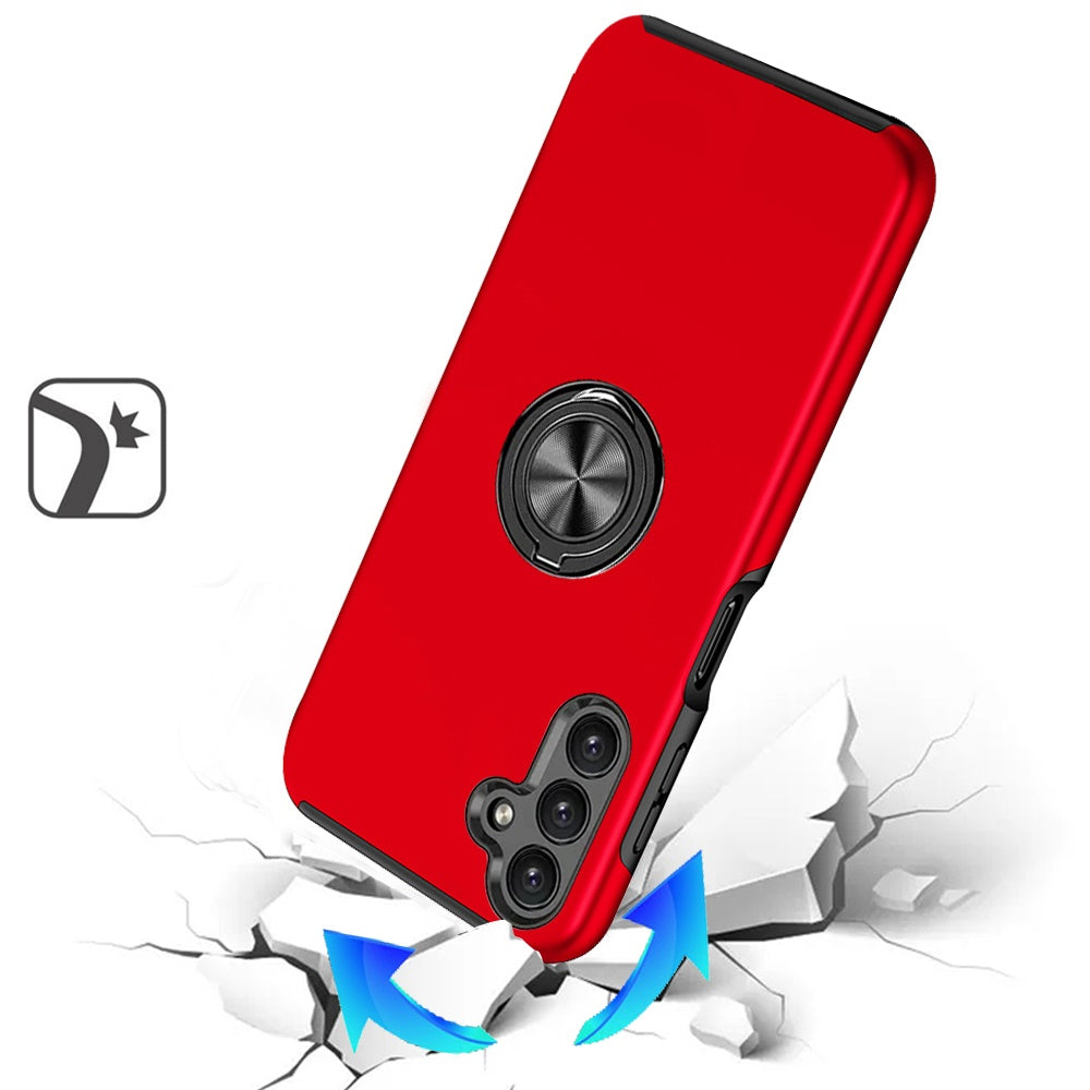 For Samsung Galaxy A26 Hybrid 360 Degree Rotatable Metal Invisible Ring Stand Holder Slim Fit Magnetic Car Mount Shockproof Case Cover