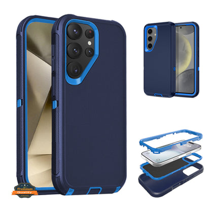 For Samsung Galaxy S25 Ultra Delux Armor Case Shockproof Rugged 3-Layer Protection Hybrid Heavy Duty with Enhanced Durability Case Cover