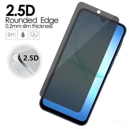 For Samsung Galaxy A17 5G Privacy Screen Protector, Anti Spy Anti Peeping Tempered Glass Full Protective Film, 9H, Anti Scratch, Easy Install Protector Black