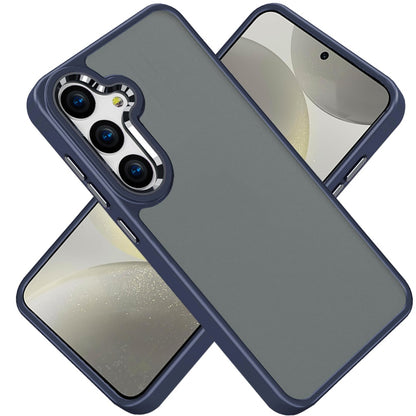 For Samsung Galaxy S25 /S24 Slim Fit Thin Hybrid,Frosted Matte Polished Acrylic Hard PC with TPU Rubber Frame Case Cover