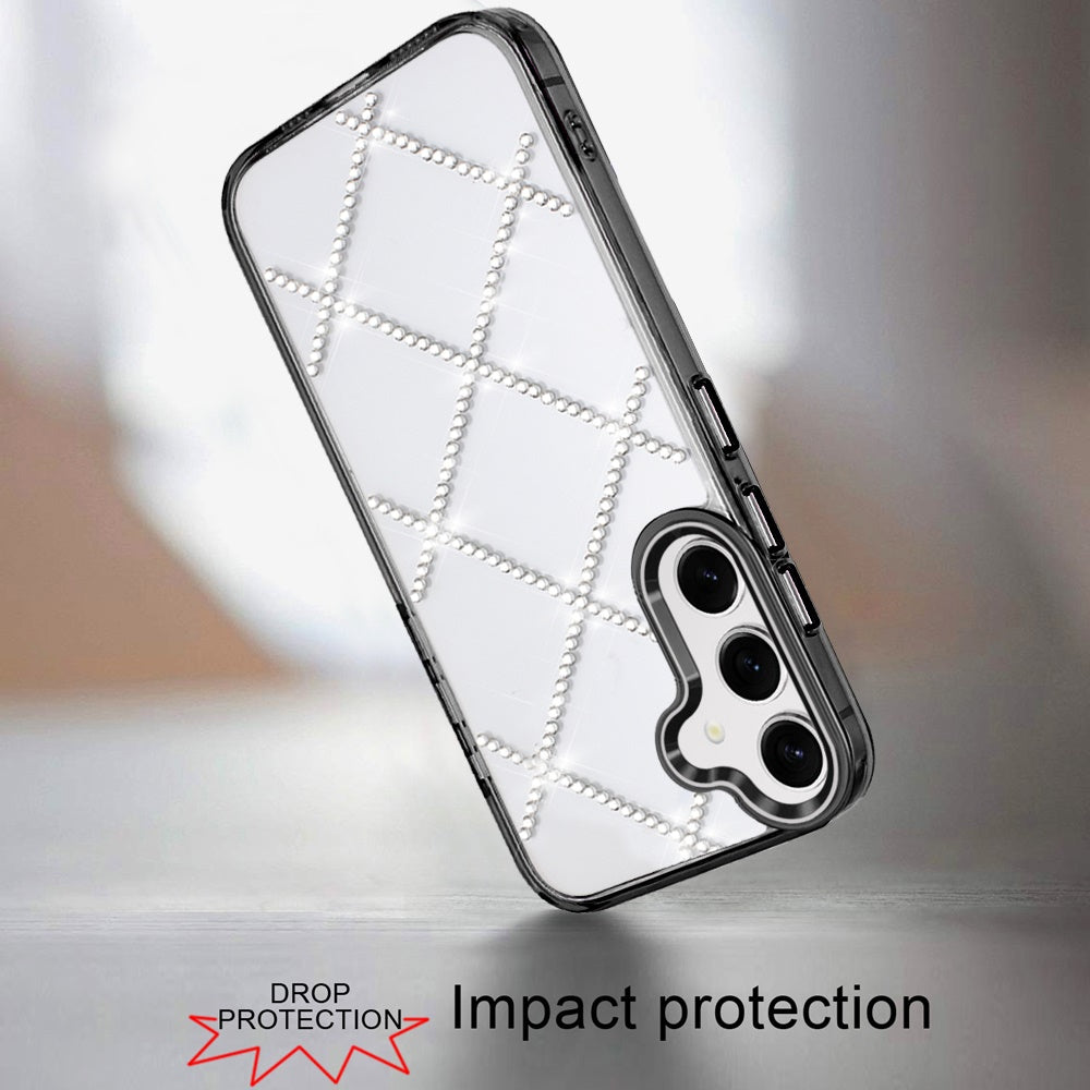 For Samsung Galaxy S26 Gem Glitter Diamond Bling Clear Hybrid TPU Cover, Colorful Shockproof Protective Back, Slim Fit for Women Girls Case Cover