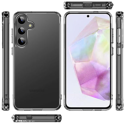 For Samsung Galaxy S21 FE /Fan Edition Shockproof Slim Crystal Clear Transparent Hybrid Cover with Enhanced Drop Protection Case Cover Transparent