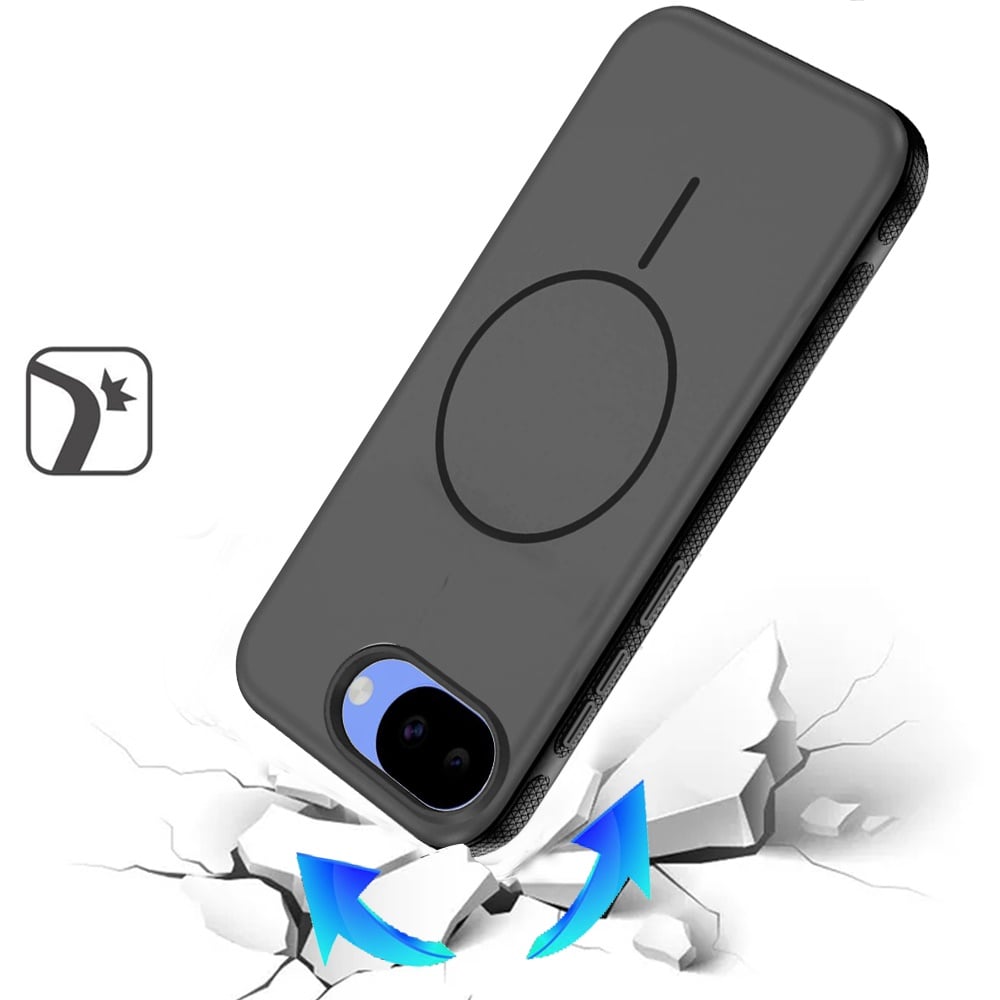 Phone Case for Google Pixel 10A Super Magnetic Matte Hybrid Shockproof Thick Protective Durable Grip Anti Scratch Premium Edge Slim Fit Cover