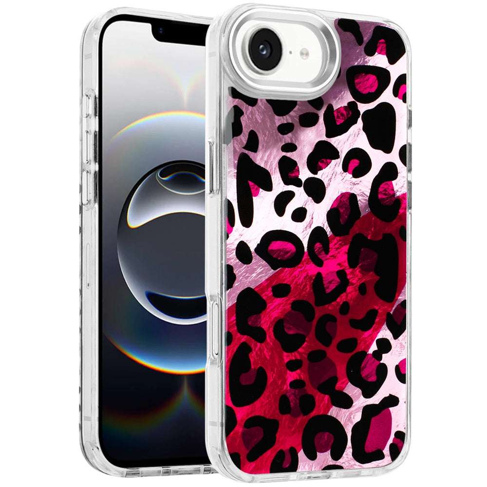 For Apple iPhone 16e Fashion Beautiful Epoxy Design Hybrid Fashion Stylish TPU Protective, Shockproof Hybrid PC Case Cover