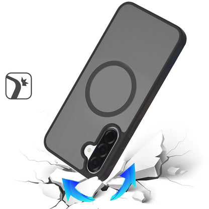 For Samsung Galaxy A37 MagSafe Compatible Case Hybrid Soft TPU Bumper Hard Translucent Matte Back Slim Shockproof Case Cover
