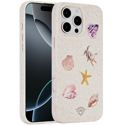 For Apple iPhone 16 Pro Max (6.9") Eco Friendly Bio-Degradable Design Hybrid Cases Slim Fit Soft TPU Drop Protection Rubber printed Case Cover