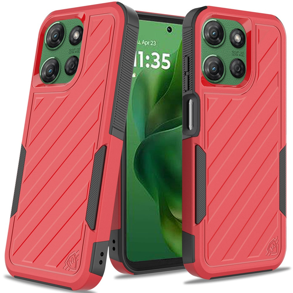 For Samsung Galaxy A36 Hybrid lined shockproof dual layer Rugged 2in1 Hard PC & Silicone TPU Non Slip Textured Tough Armor Case Cover