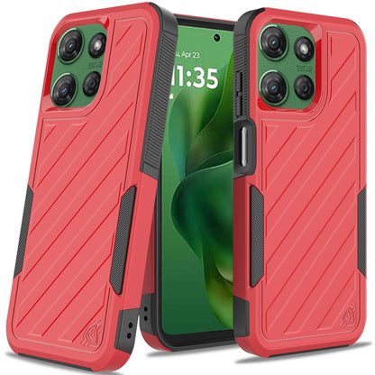 For Samsung Galaxy A36 Hybrid lined shockproof dual layer Rugged 2in1 Hard PC & Silicone TPU Non Slip Textured Tough Armor Case Cover
