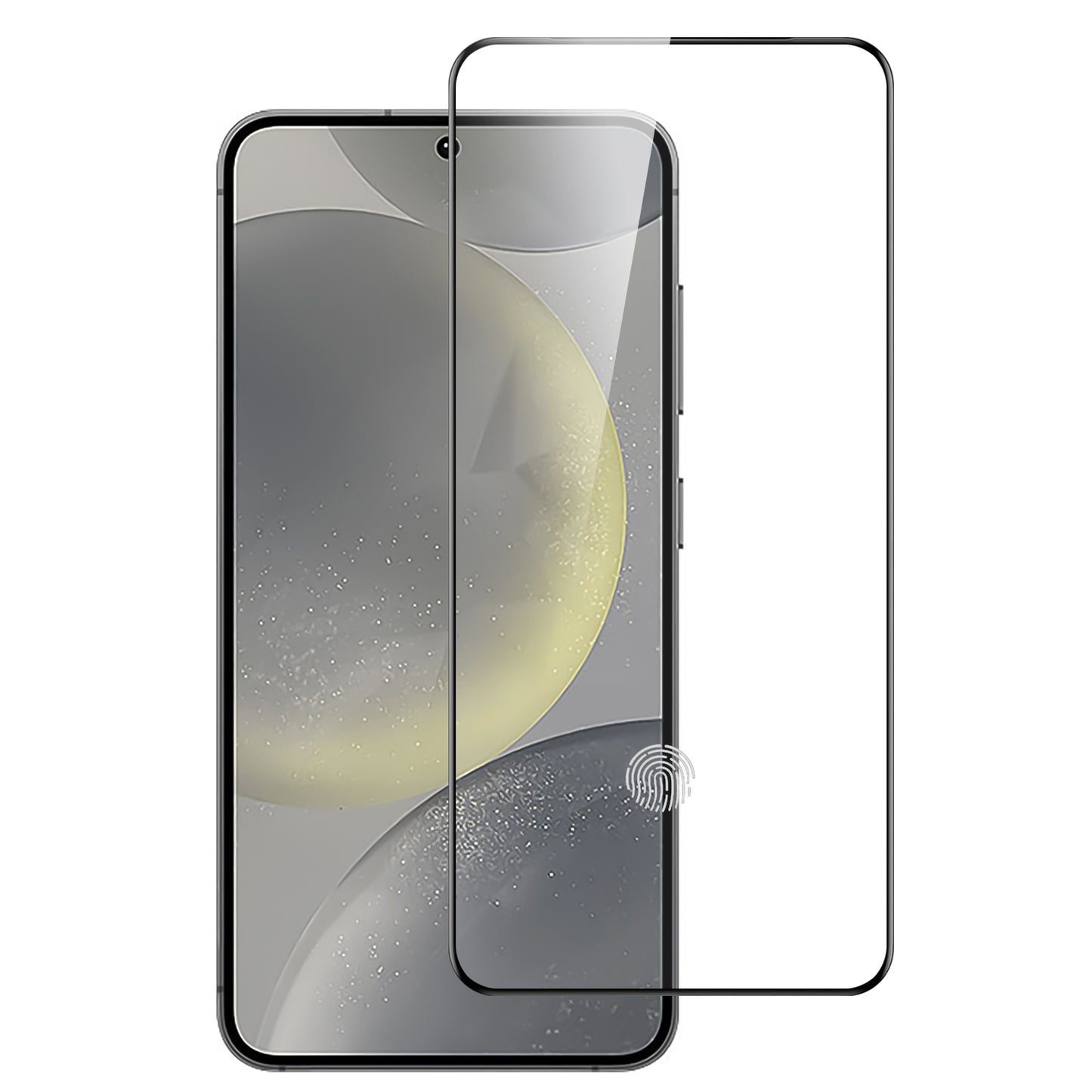 For Samsung Galaxy S24 Ultra Tempered Glass Screen Protector [Full Coverage] Curved Black Edged 9H Hardness Glass Screen Protector Protector Black