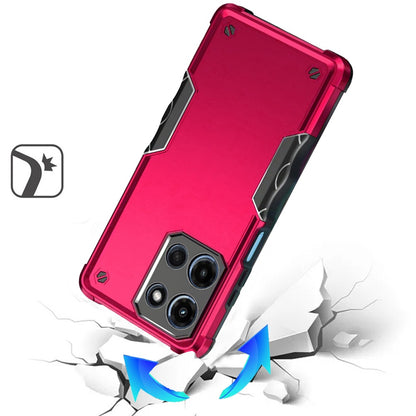 For Apple iPhone 17E /16E Slim Fit Hybrid Lightweight Shockproof 2-in-1 Hybrid Hard PC Bumper Frame Armor Protection Case Cover Hot Pink