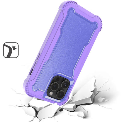 For Apple iPhone 16 Pro Max (6.9") Tough Hybrid Shockproof Hybrid PC + TPU Bumper Frame Rubber Drop Proof 3in1 Armor Full Body Case Cover