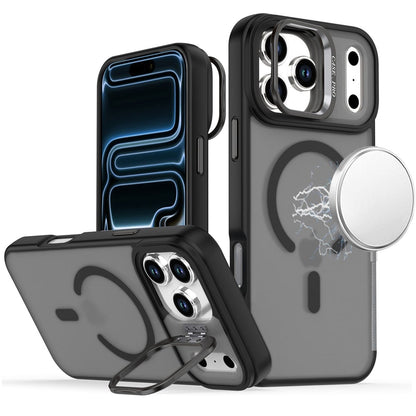 Phone Case for Apple iPhone 17 Pro Magnetic Shockproof Hybrid Camera Stand Guard Anti Slip Durable Protective Matte Design Cover