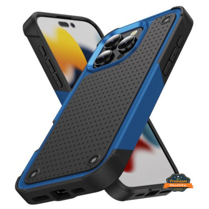 For Apple iPhone 16 Pro Max (6.9") Shockproof Non-Slip Textured Heavy Duty Rugged TPU Drop Military Protection Tough Bumper Case Cover