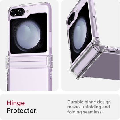 For Samsung Galaxy Z Flip 7 Case with Hinge Protection [Ultra-Thin Free Folding] Shockproof Slim Protection Transparent Case Cover Clear