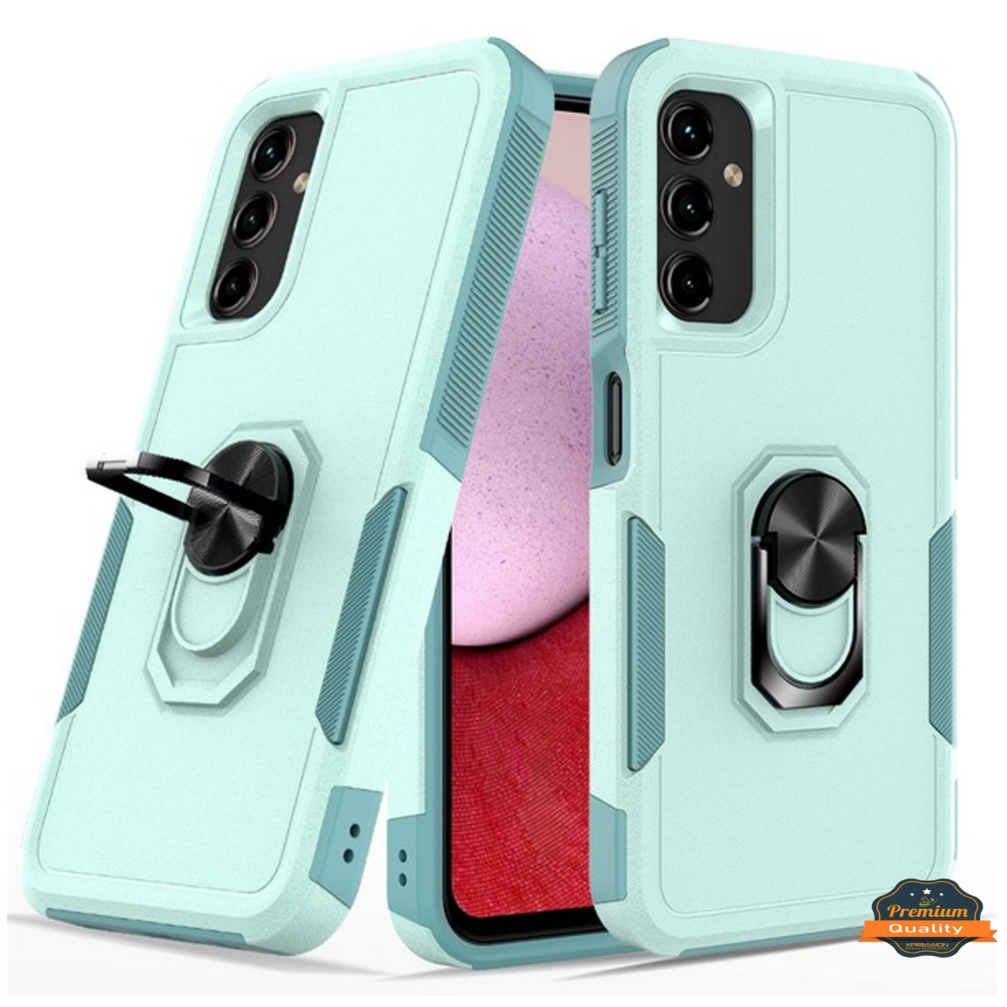 For Samsung Galaxy S25+ S25 Plus /S24+ Heavy Duty Rugged Hybrid, Dual-Layer Shockproof Protection with Magnetic Ring Stand Holder Case Cover