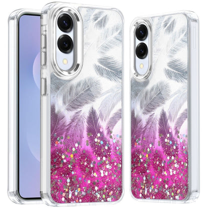 For Samsung Galaxy S25 EDGE Fashion Epoxy Glitter Shimmer Design, Hybrid Shockproof TPU, Stylish Sparkle Slim TPU Protective Case Cover