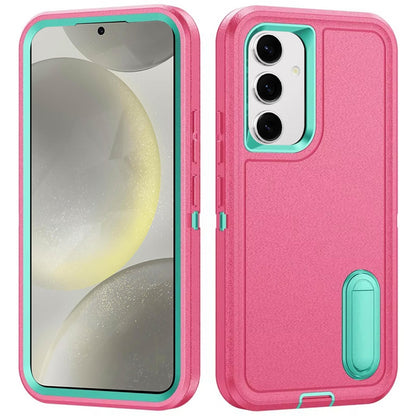 For Samsung Galaxy S25 Plus /S25+ /S24/Plus Hybrid 3 Layers Hard 3in1 Shockproof with Kickstand Heavy Duty Hard TPU Rubber Anti-Drop Case Cover
