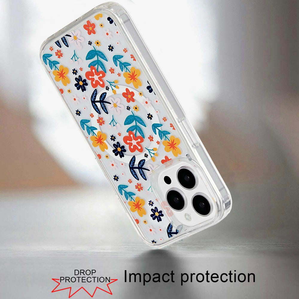 For Apple iPhone 16 (6.1") Premium Cute Pattern Design Magnetic Durable Shockproof SlimTPU Hard Back [Compatible with Magsafe] Case Cover
