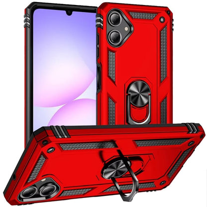 For Samsung Galaxy A07 Hybrid Shockproof Durable 360 Degree Rotatable Ring Stand Holder Kickstand Fit Magnetic Car Mount Case Cover