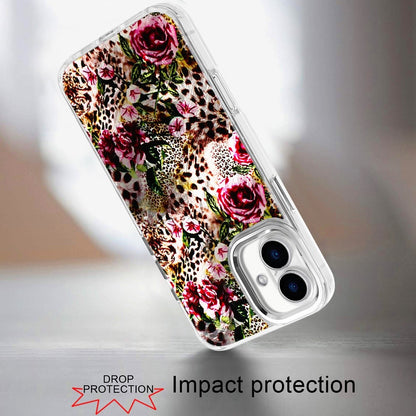 For Apple iPhone 17 (6.3") Fashion Beautiful Epoxy Design Hybrid Fashion Stylish TPU Protective, Shockproof Hybrid PC Case Cover