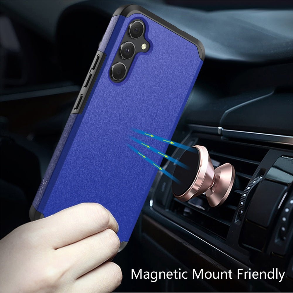 Phone Case for Samsung Galaxy A15 5G Rugged Shockproof Heavy Duty Hybrid Armor Anti Slip Durable Grip Dual Layer Protective Hard Shell Cover Classic Blue