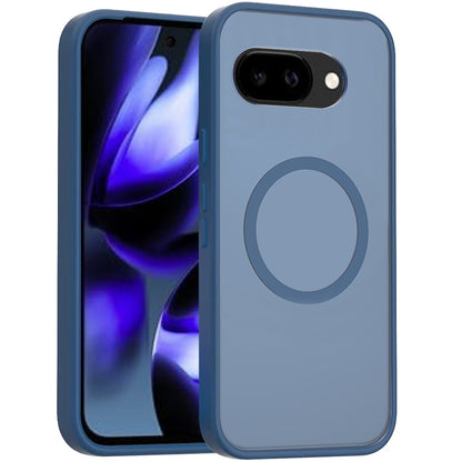 For Google Pixel 9A MagSafe Compatible Case Hybrid Soft TPU Bumper Hard Translucent Matte Back Slim Shockproof Case Cover