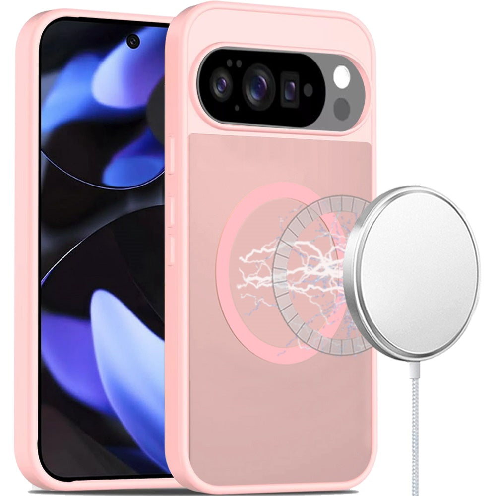 For Google Pixel 10 /Pixel 10 Pro MagSafe Compatible Case Hybrid Soft TPU Bumper Hard Translucent Matte Back Slim Shockproof Case Cover