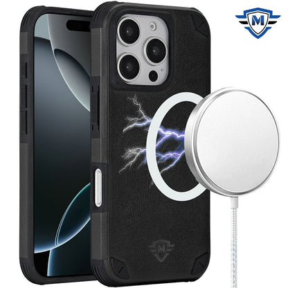 For Apple iPhone 15 Pro Max (6.7") Premium Heavy Duty Dual-Layer Rugged Protection, Shockproof Magnetic Compatible with MagSafe Case Cover