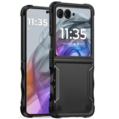 For Motorola Razr 2024 Back Hybrid Slim Fit Thin Lightweight Shockproof Hard PC Bumper Frame 2in1 Armor Protection Case Cover
